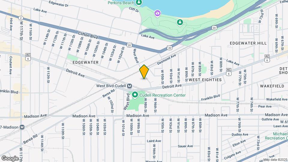 1362 West Blvd Map and Location Details