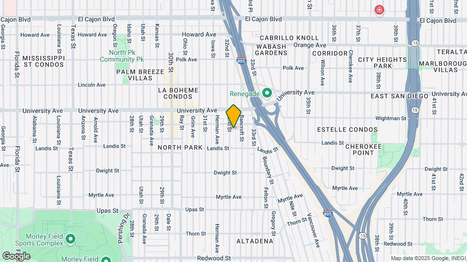 3769 32nd St Map and Location Details