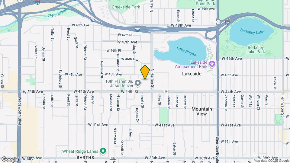 4455 N Harlan St Map and Location Details