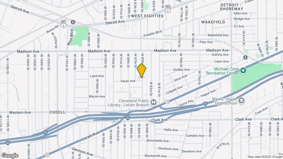 2114 W 85th St Map and Location Details