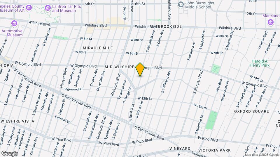 1049 S Mansfield Ave Map and Location Details