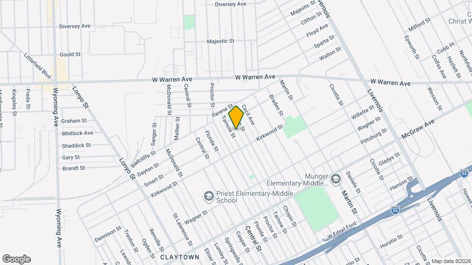 6074 Tarnow St Map and Location Details