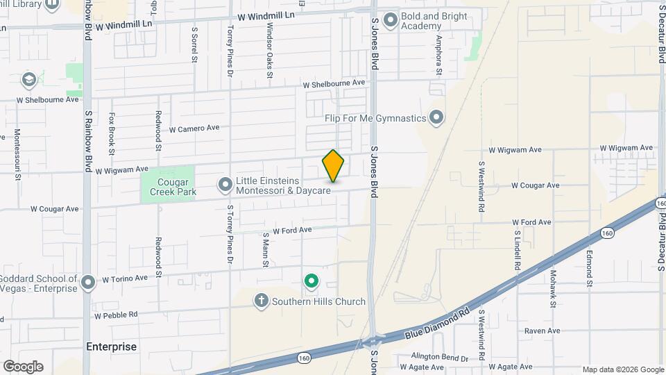 6212 W Cougar Ave Mapa y Detalles de la Ubicación