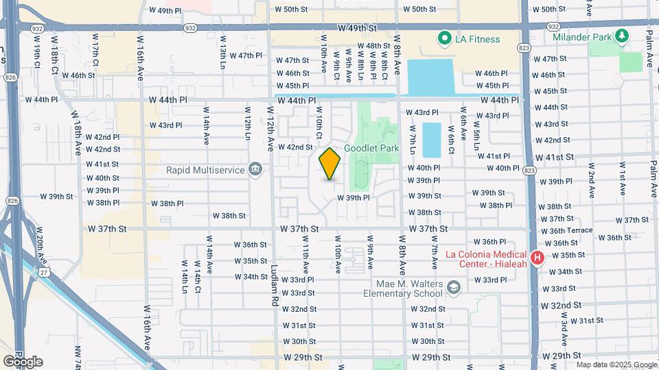 984 W 40th St Map and Location Details