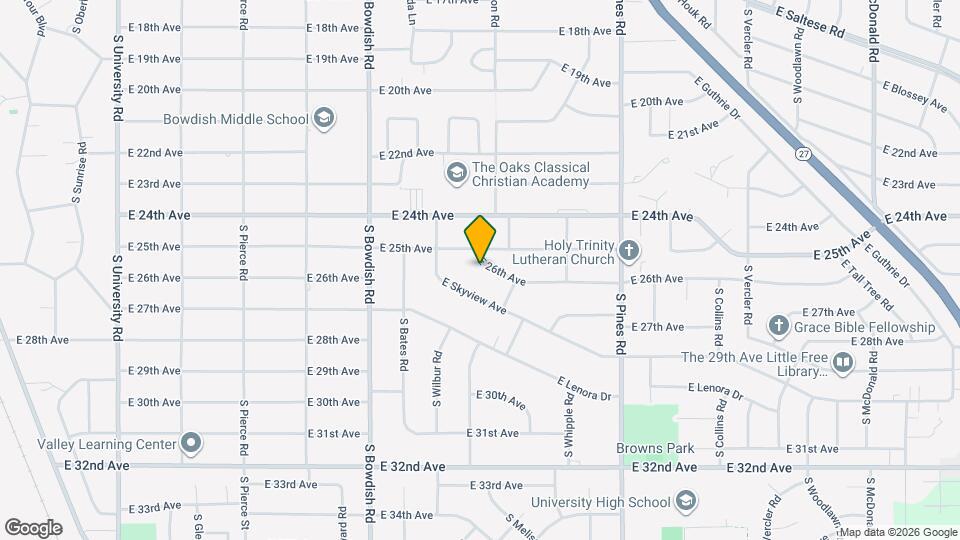 11818 E 26th Ave Map and Location Details