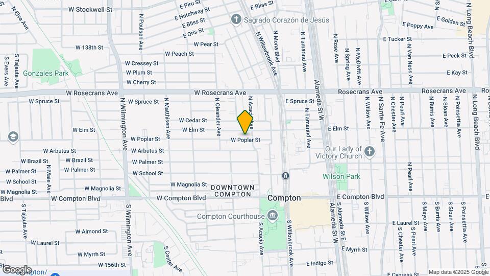313 W Poplar St Mapa y Detalles de la Ubicación