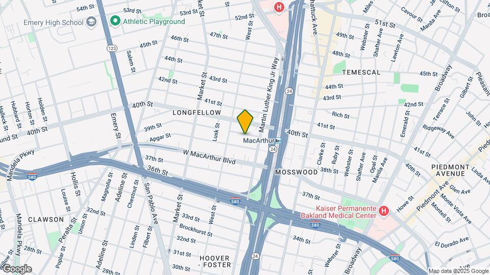 693 39th St Map and Location Details