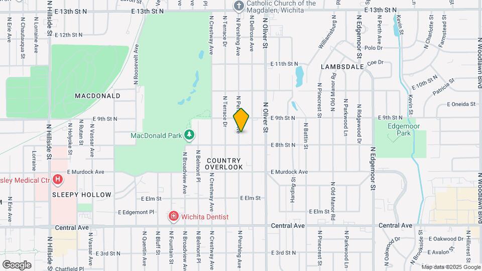 918 N Pershing Ave Map and Location Details