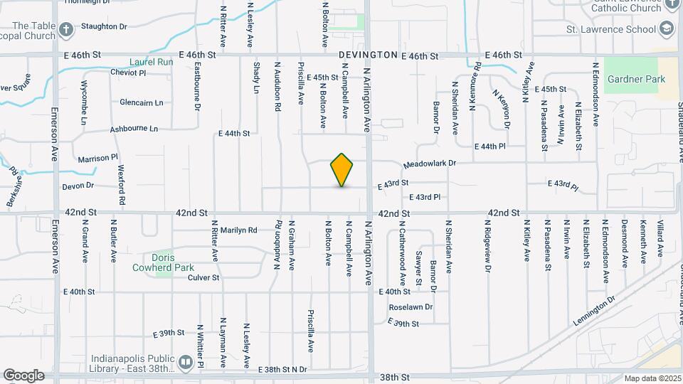5901 E 43rd St Map and Location Details