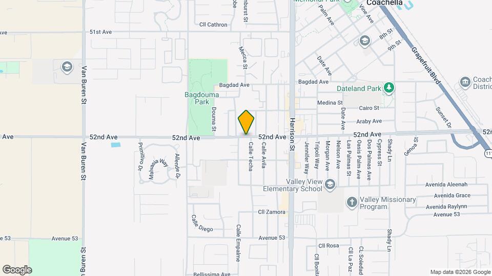Coachella Community Homes Map and Location Details