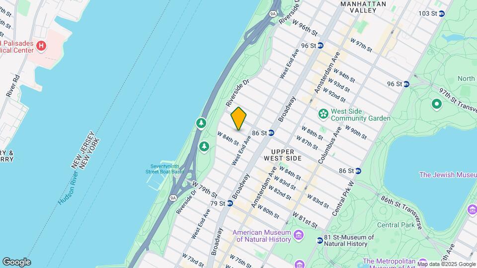 316 W 85th St Map and Location Details