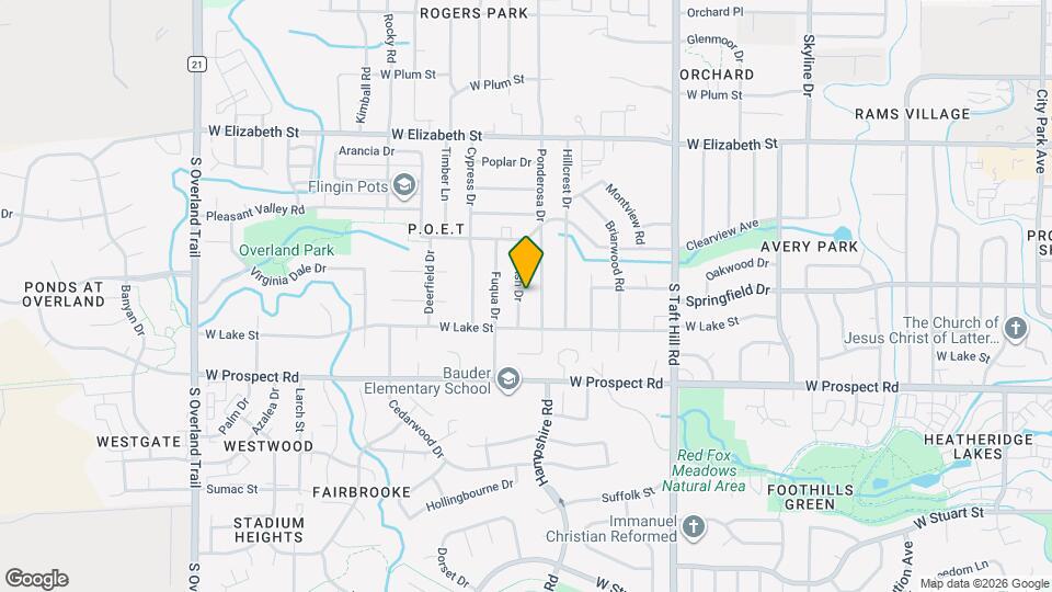 1312 Ash Dr Map and Location Details