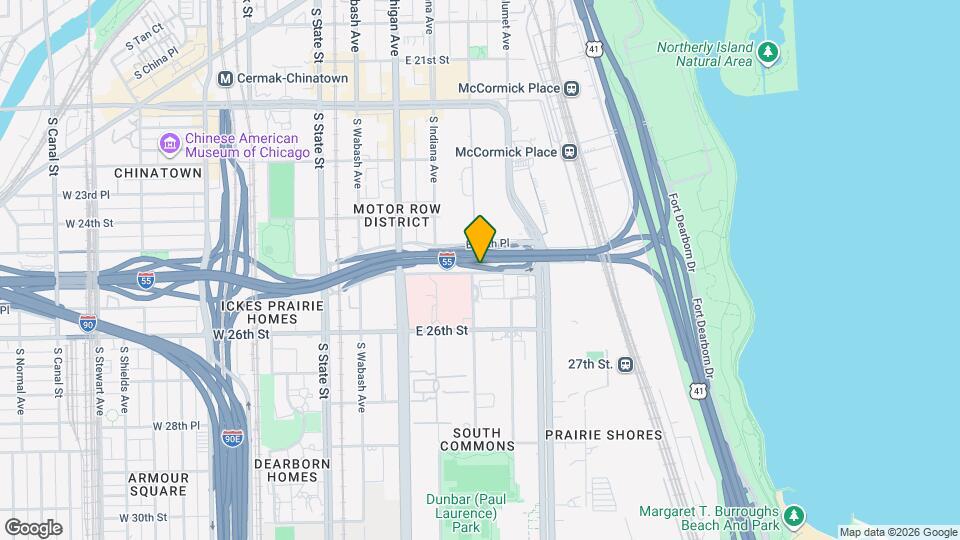 318 E 25th St Map and Location Details
