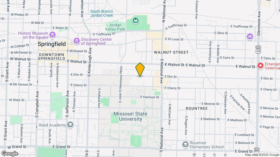 1030 E Elm St Map and Location Details