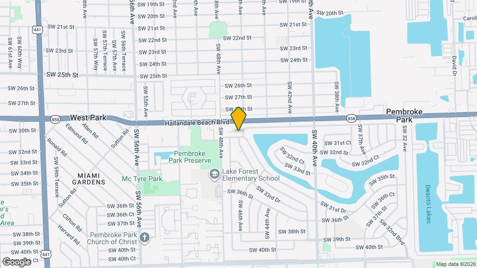 4711 SW 31st Dr Map and Location Details