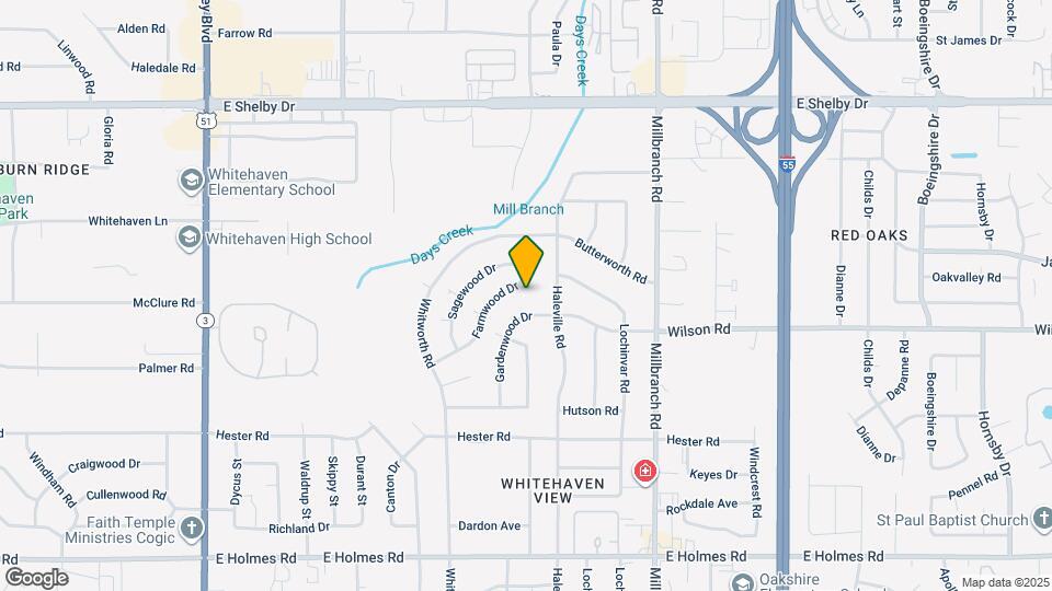 4888 Farmwood Dr Map and Location Details