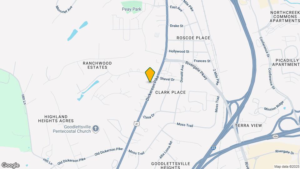 709 S Dickerson Rd Map and Location Details
