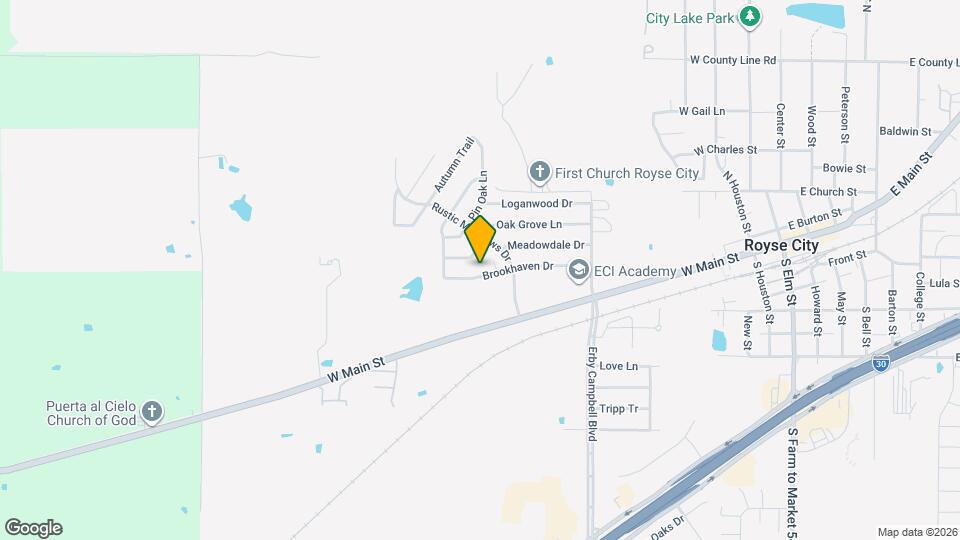 1012 Brookhaven Dr Mapa y Detalles de la Ubicación