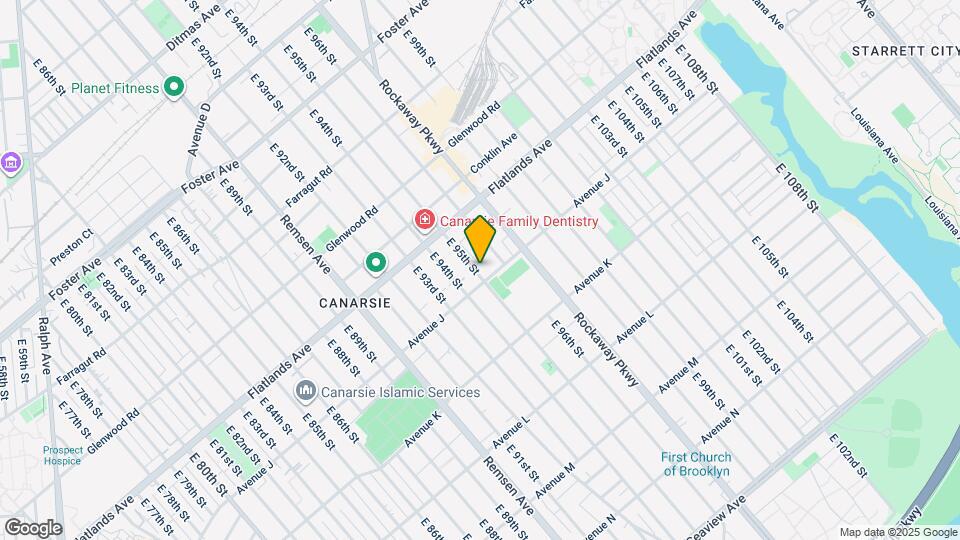 1213-1215 E 95th St Map and Location Details