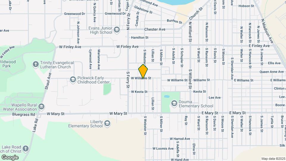 405 S Webster St Map and Location Details