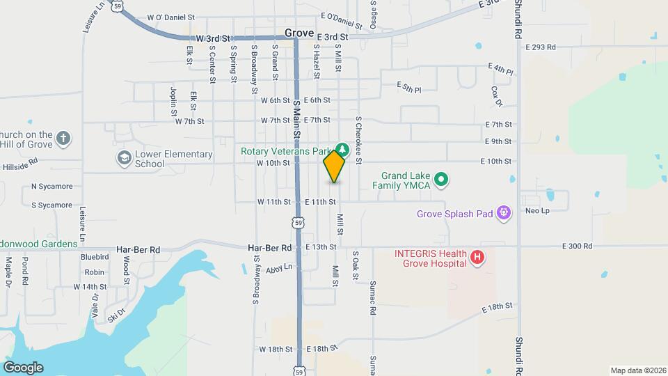 1008 S Mill St Map and Location Details