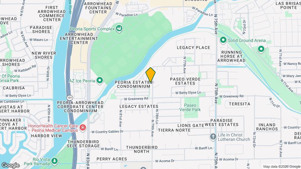 15603 N 79th Dr Map and Location Details