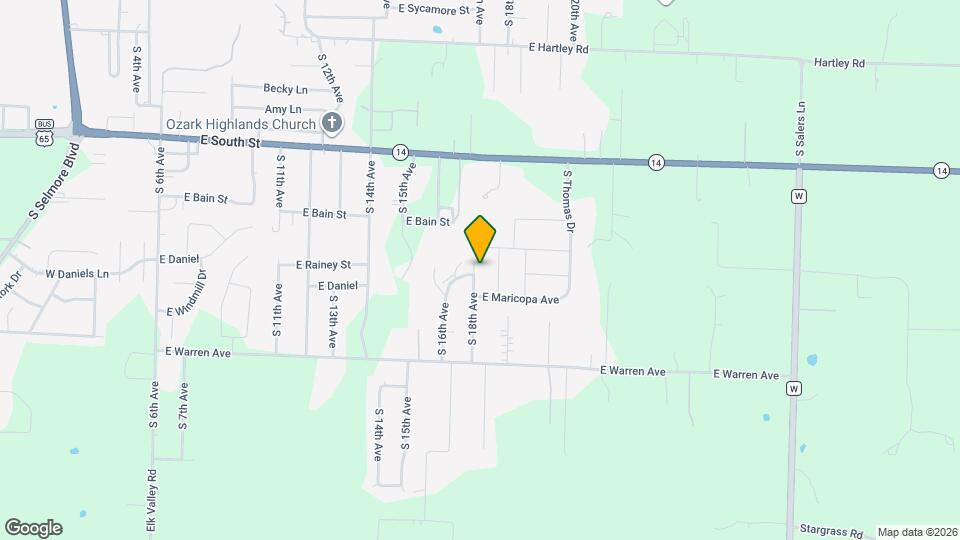 1912 S 18th Ave Map and Location Details