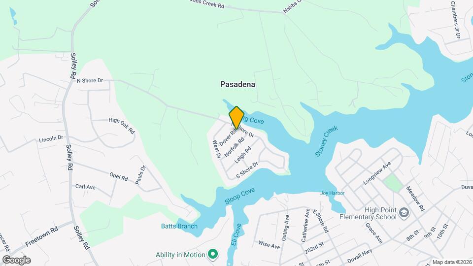 7703 Dover Rd Map and Location Details