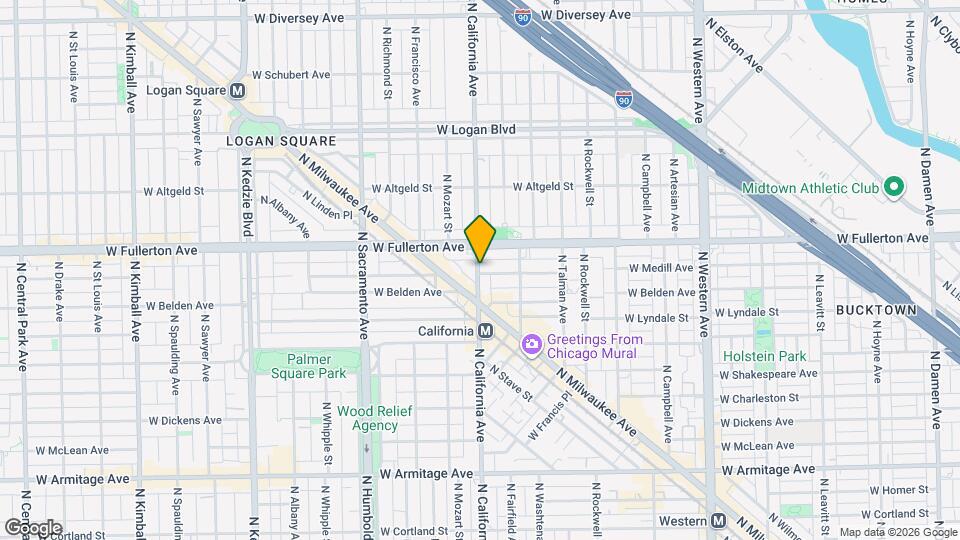 2341 N California Ave Map and Location Details