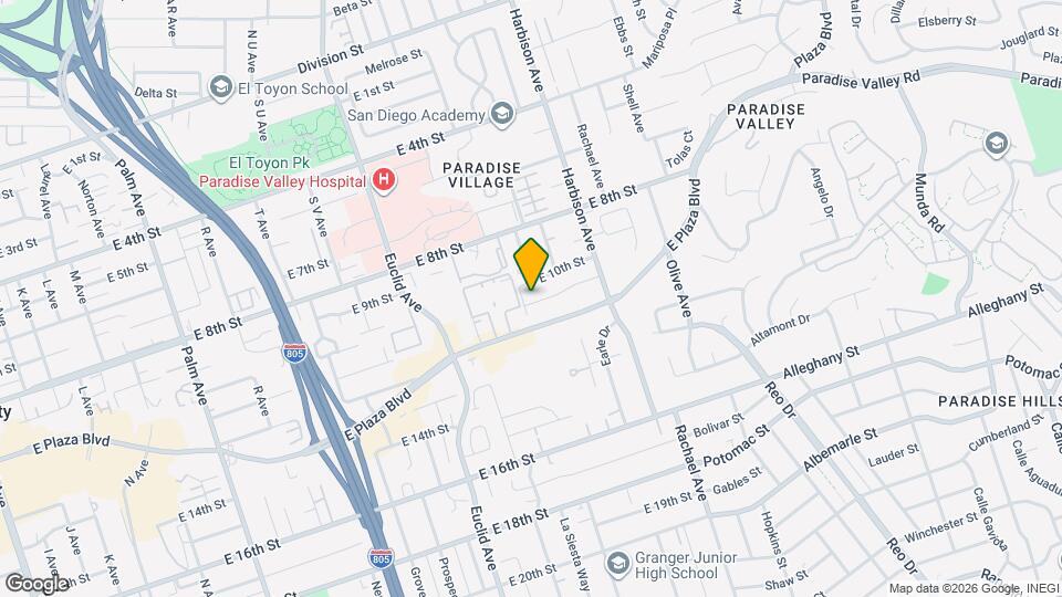 2811 E 11th St Mapa y Detalles de la Ubicación