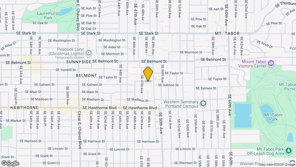 4808 SE Salmon St Map and Location Details