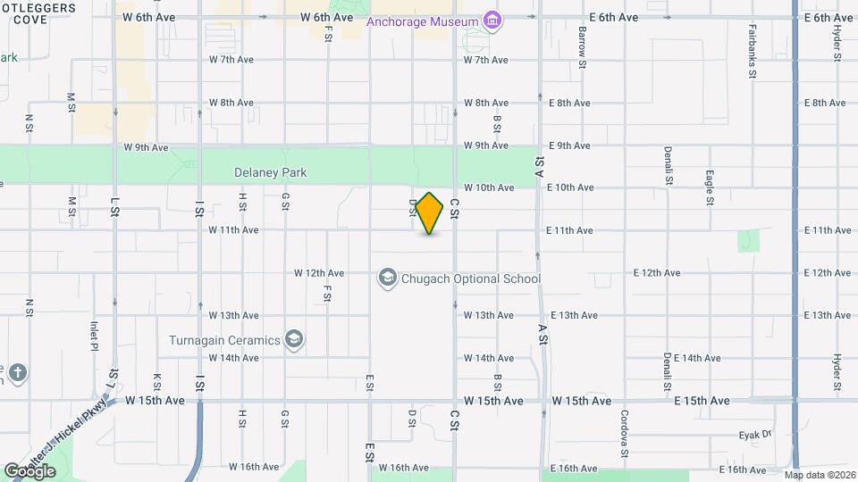 326 W 11th Ave Map and Location Details
