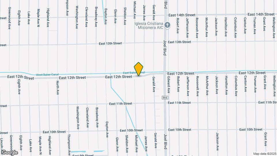 2012 East 12th Street Map and Location Details