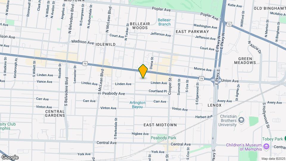 2020-2022 Linden Ave Mapa y Detalles de la Ubicación