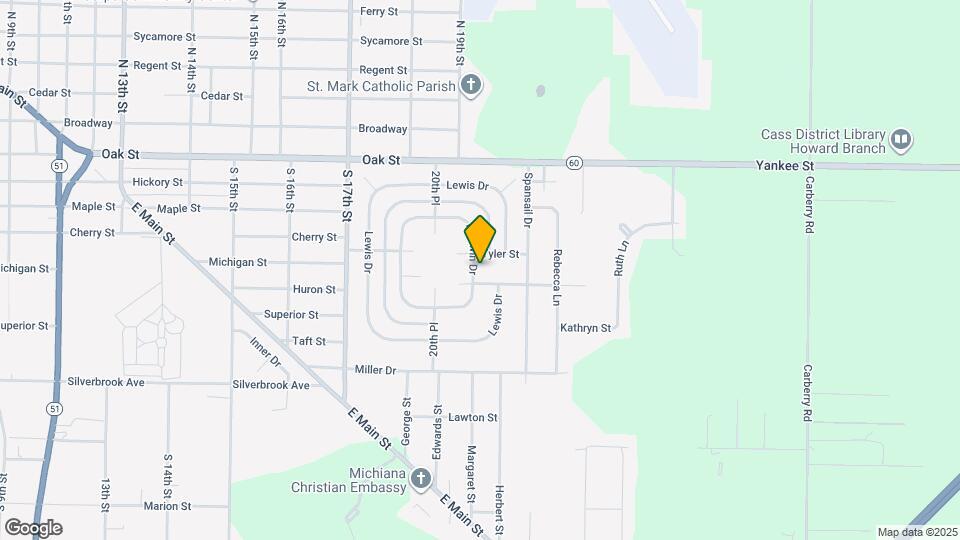 2105 Baldwin Dr Map and Location Details