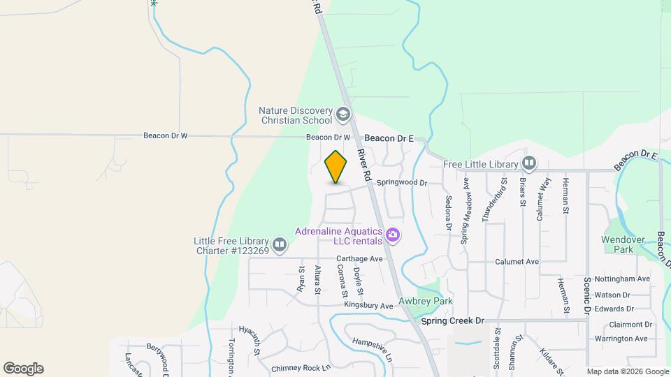 121 Willow Springs Dr Map and Location Details