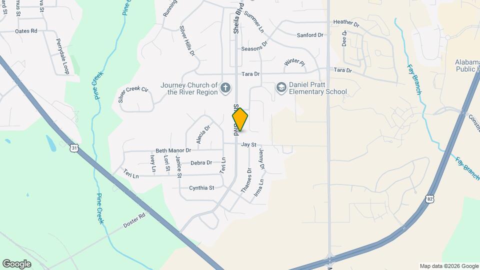 406 Sheila Blvd Map and Location Details