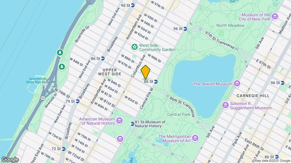 21 W 86th St-Unit -11B Map and Location Details