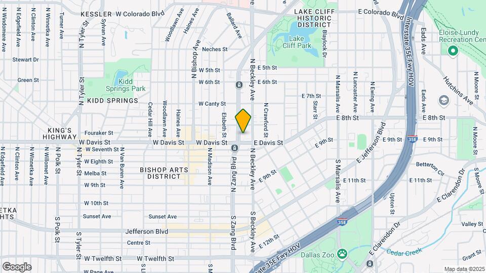 111 W Davis St Map and Location Details