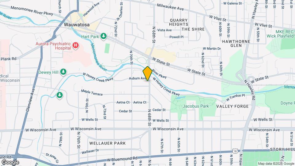1055 N 68th St Map and Location Details