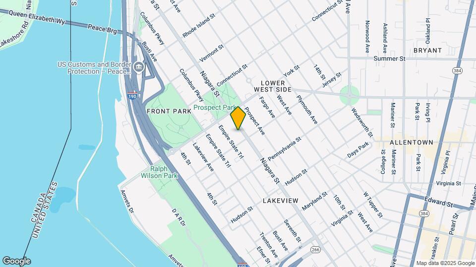 604-608 Niagara St Mapa y Detalles de la Ubicación