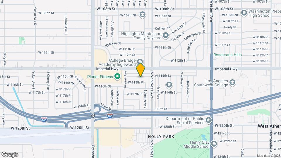 2318 W 115th St Map and Location Details