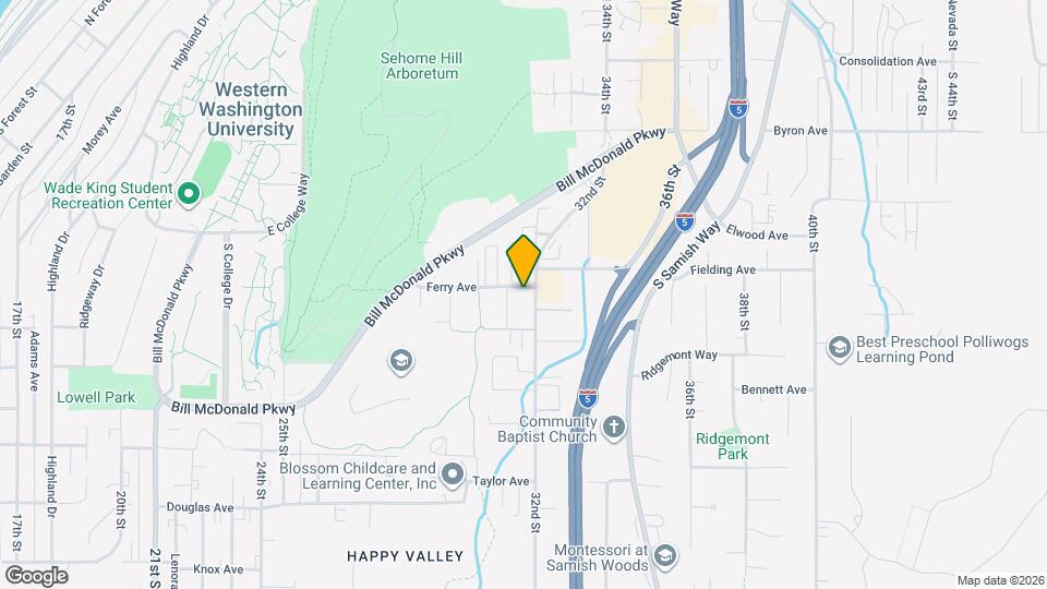500 32nd St, Bellingham Mapa y Detalles de la Ubicación