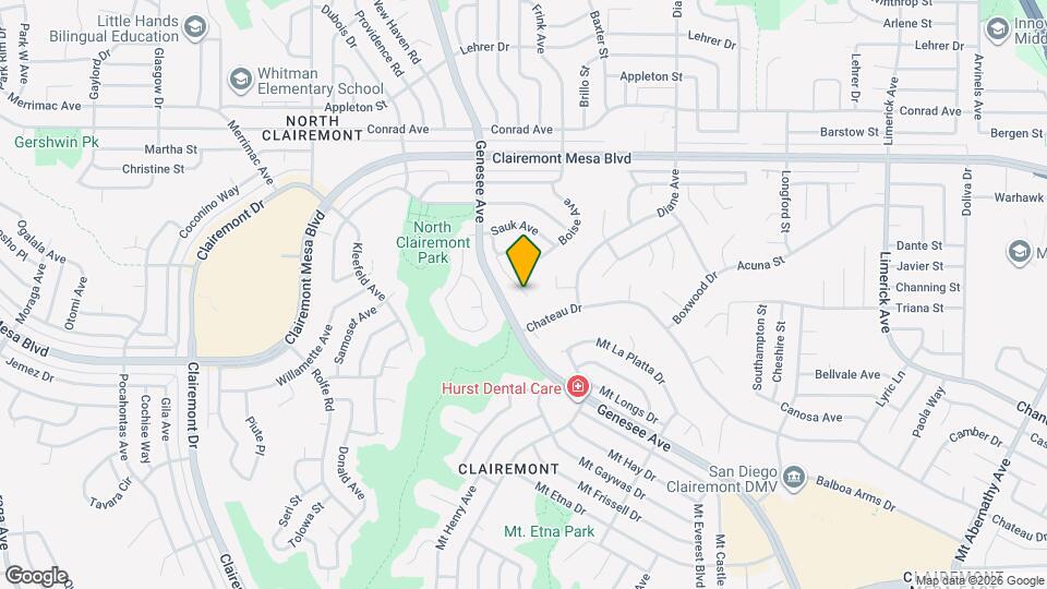 4606 Shoshoni Ave Map and Location Details