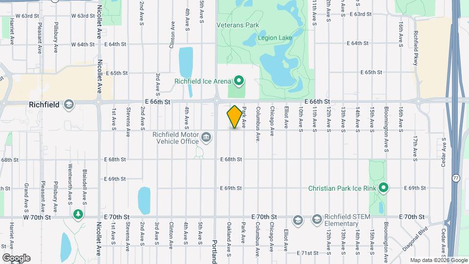 629 E 67th St Map and Location Details