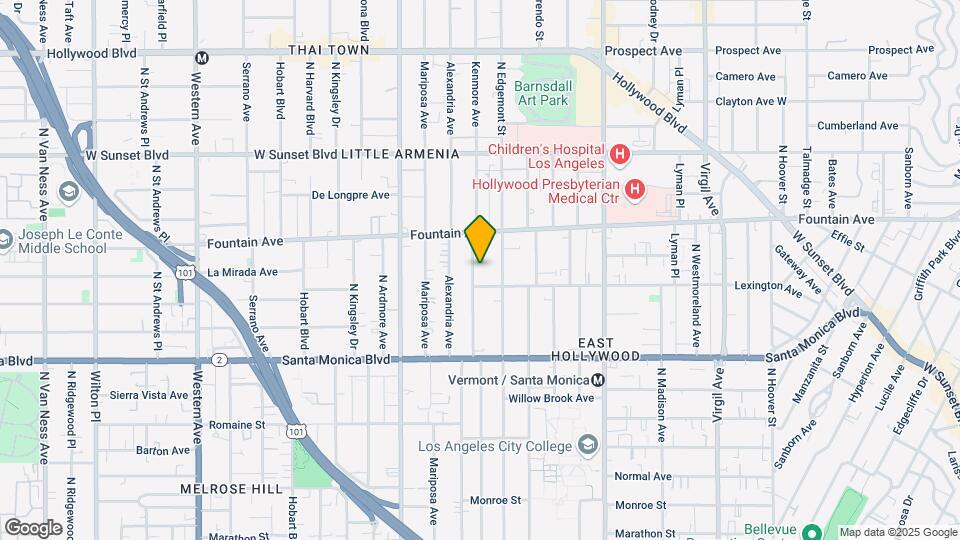 1216 N Kenmore Ave Map and Location Details