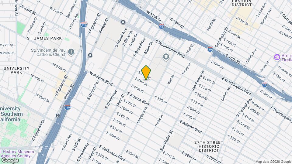 217 E 24th St Map and Location Details