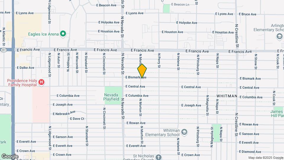 1204 E Bismark Ave Map and Location Details