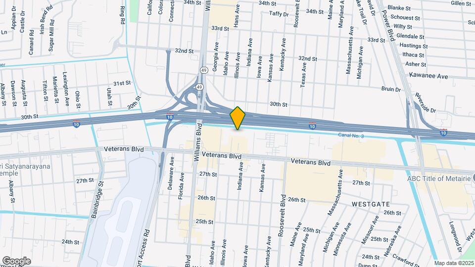 Furnished Studio-New Orleans - Airport - I-10 Map and Location Details