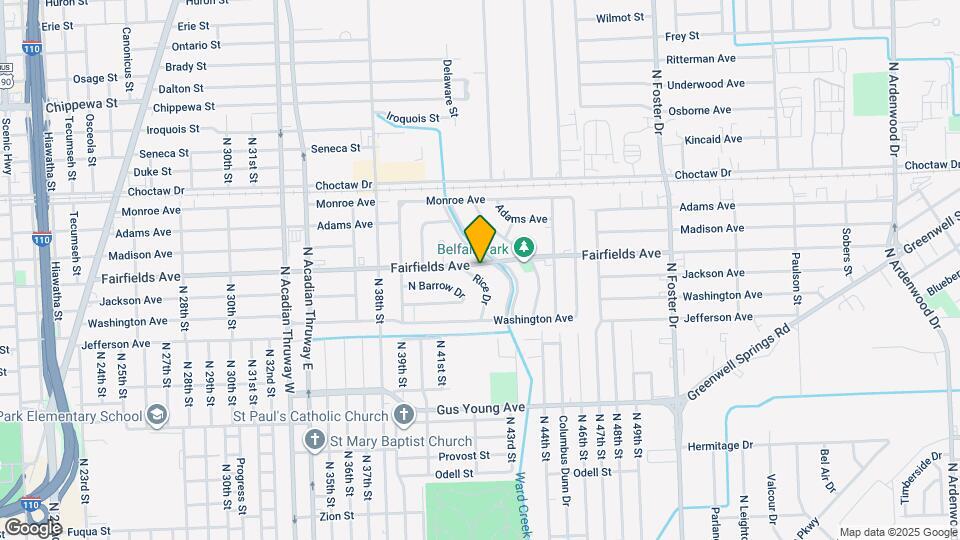 4216 Fairfields Ave Map and Location Details